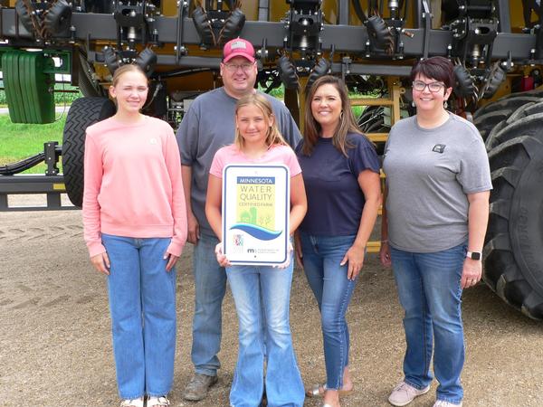 Traverse SWCD Board Supervisor’s Farm Achieves Water Quality Certification